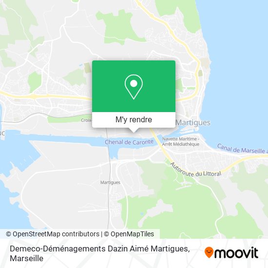 Demeco-Déménagements Dazin Aimé Martigues plan