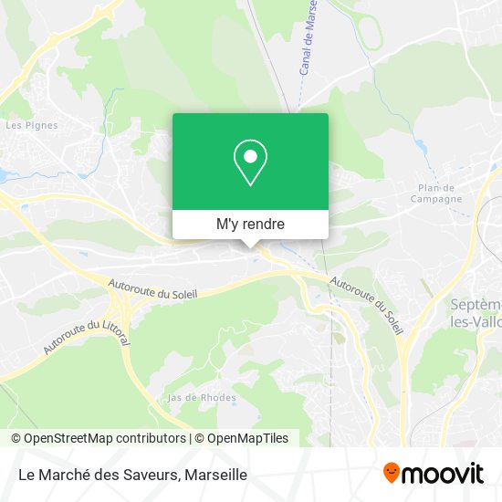 Le Marché des Saveurs plan