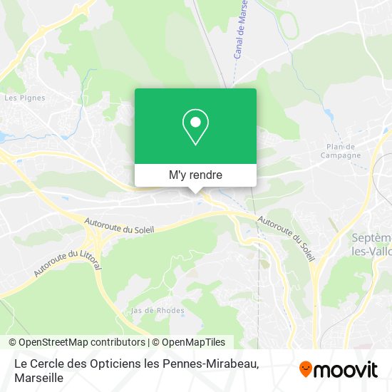 Le Cercle des Opticiens les Pennes-Mirabeau plan