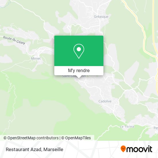 Restaurant Azad plan