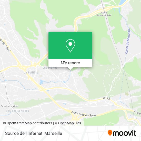 Source de l'Infernet plan