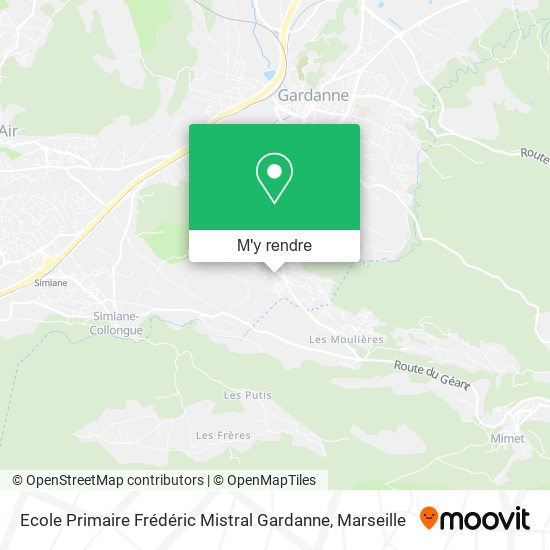 Ecole Primaire Frédéric Mistral Gardanne plan