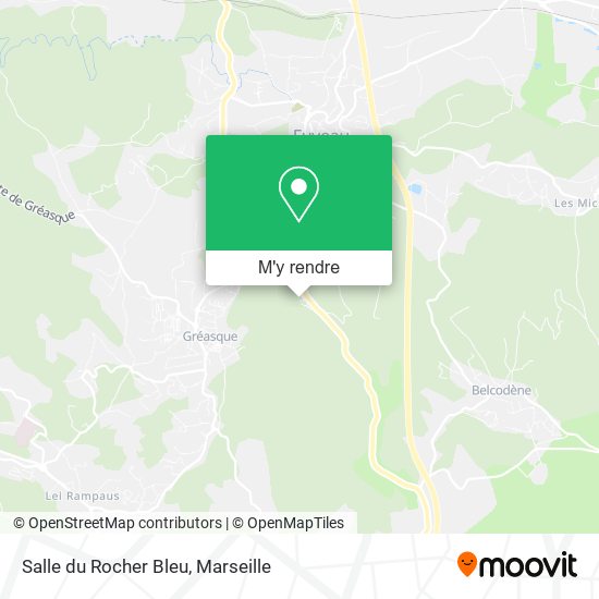 Salle du Rocher Bleu plan