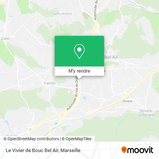 Le Vivier de Bouc Bel Air plan