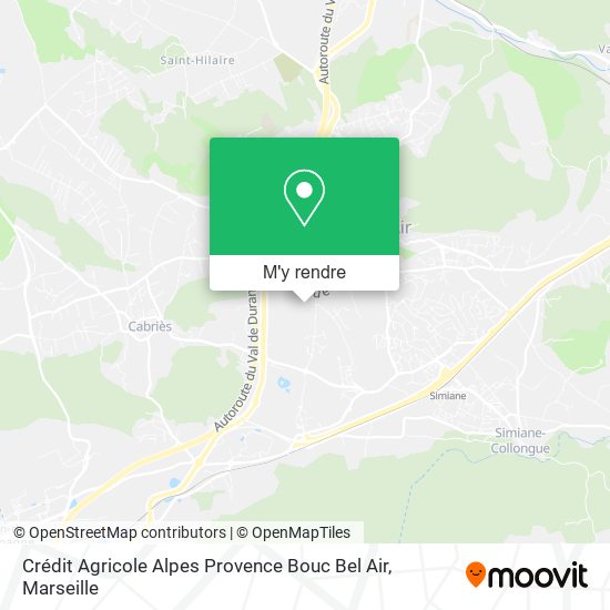 Crédit Agricole Alpes Provence Bouc Bel Air plan