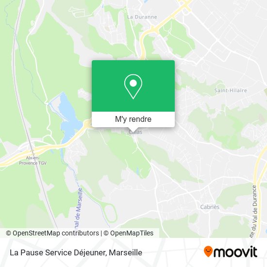 La Pause Service Déjeuner plan