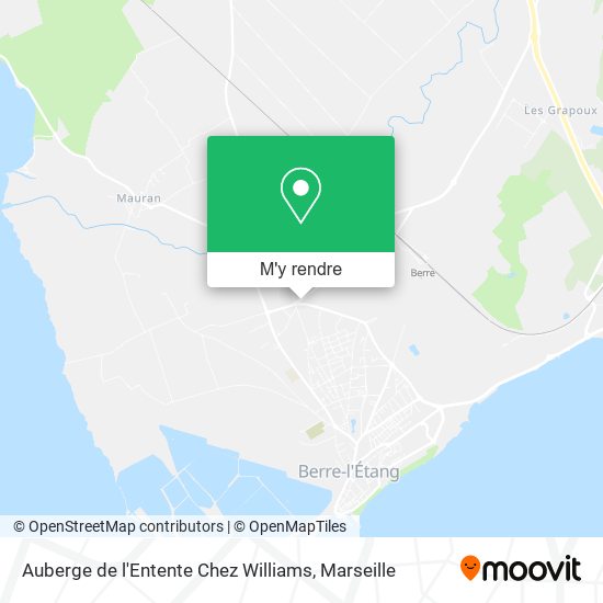 Auberge de l'Entente Chez Williams plan