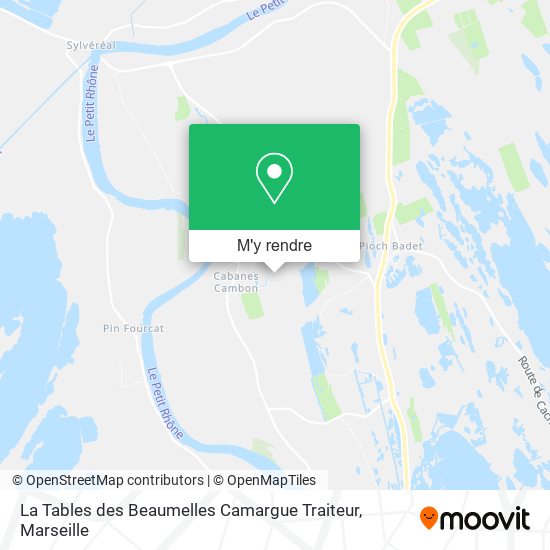 La Tables des Beaumelles Camargue Traiteur plan