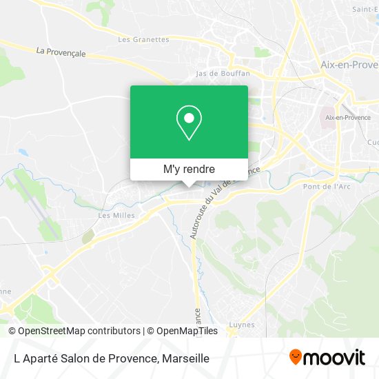 L Aparté Salon de Provence plan