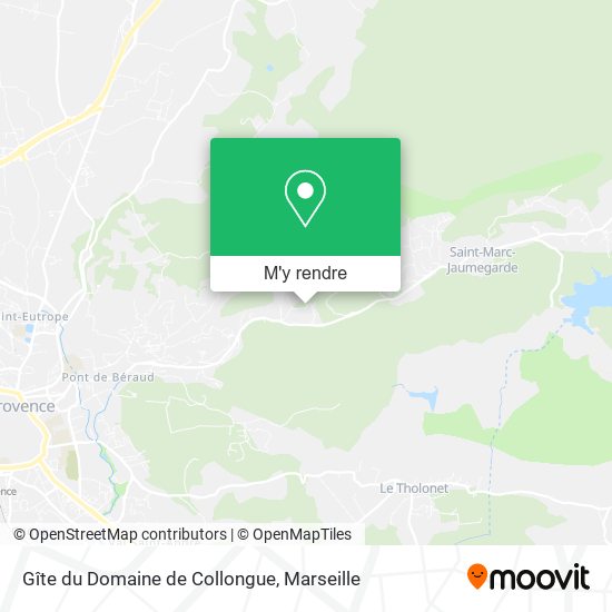 Gîte du Domaine de Collongue plan