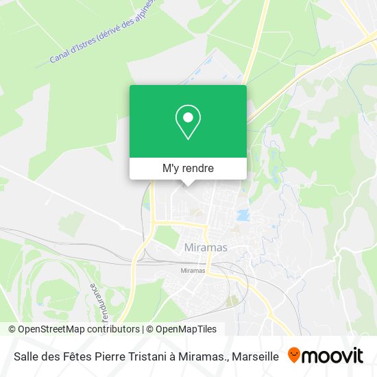 Salle des Fêtes Pierre Tristani à Miramas. plan