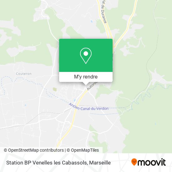 Station BP Venelles les Cabassols plan