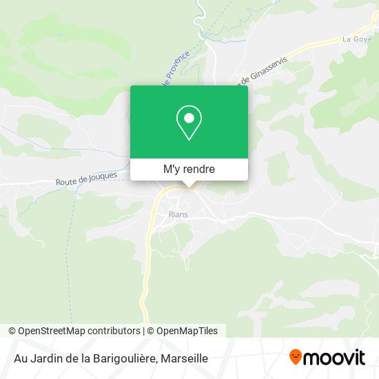Au Jardin de la Barigoulière plan