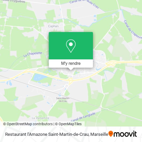 Restaurant l'Amazone Saint-Martin-de-Crau plan