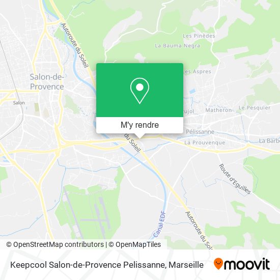 Keepcool Salon-de-Provence Pelissanne plan