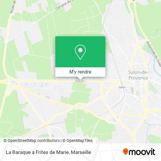 La Baraque a Frites de Marie plan