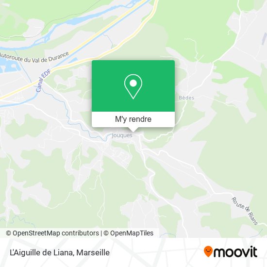L'Aiguille de Liana plan