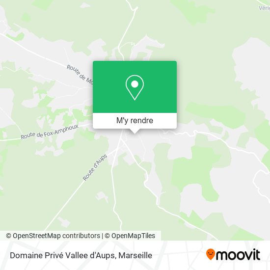 Domaine Privé Vallee d'Aups plan
