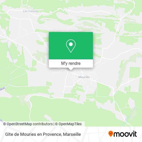 Gîte de Mouries en Provence plan