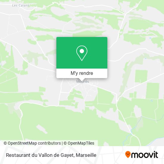 Restaurant du Vallon de Gayet plan