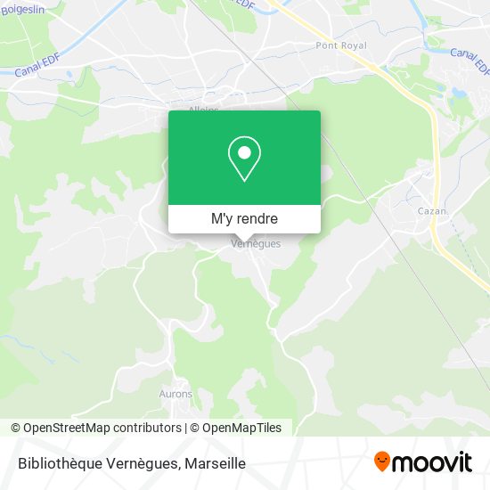 Bibliothèque Vernègues plan