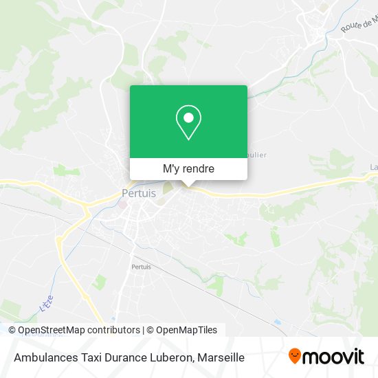 Ambulances Taxi Durance Luberon plan