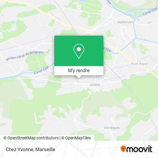 Chez Yvonne plan