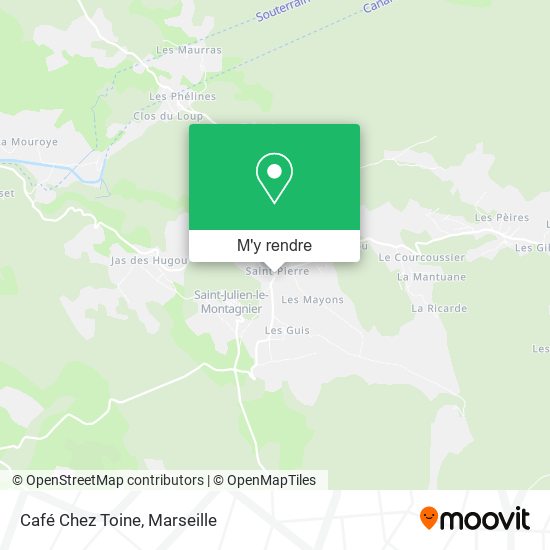 Café Chez Toine plan