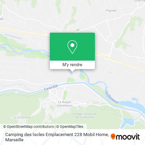 Camping des Iscles Emplacement 228 Mobil Home plan