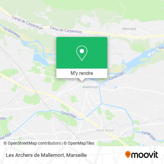 Les Archers de Mallemort plan