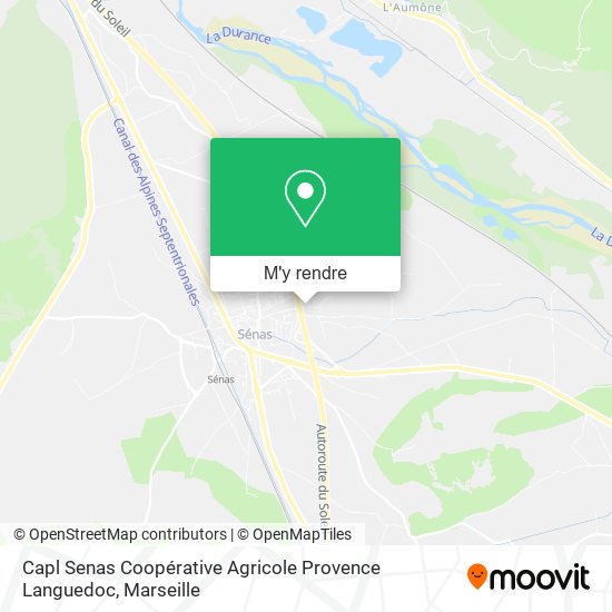 Capl Senas Coopérative Agricole Provence Languedoc plan