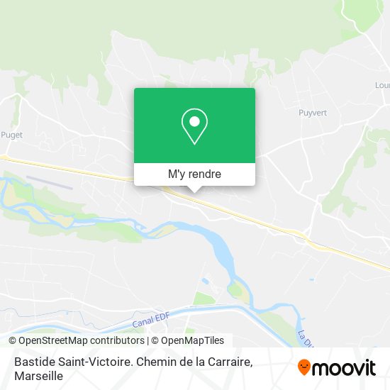 Bastide Saint-Victoire. Chemin de la Carraire plan