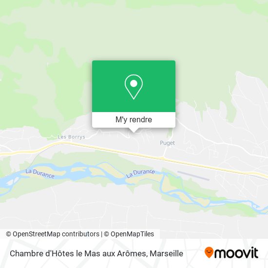 Chambre d'Hôtes le Mas aux Arômes plan