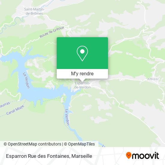 Esparron Rue des Fontaines plan