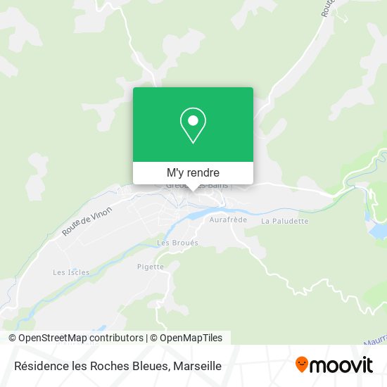 Résidence les Roches Bleues plan