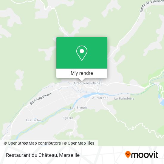 Restaurant du Château plan