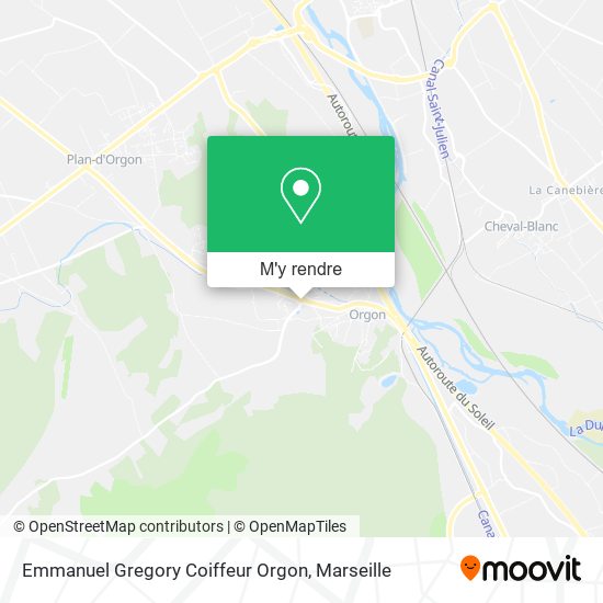 Emmanuel Gregory Coiffeur Orgon plan