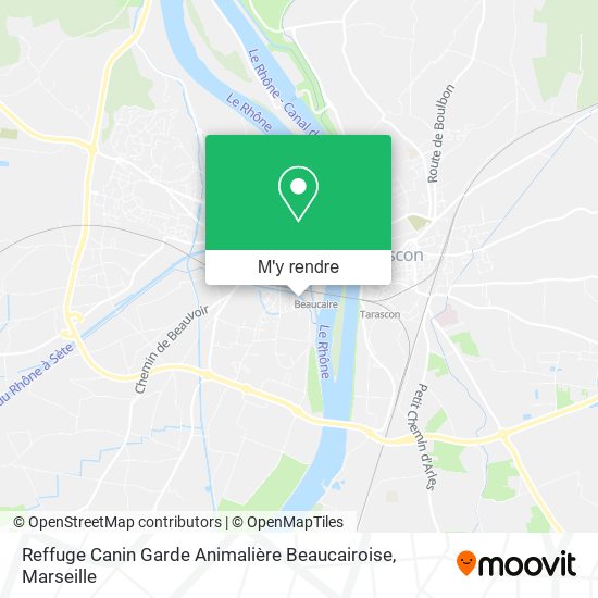 Reffuge Canin Garde Animalière Beaucairoise plan