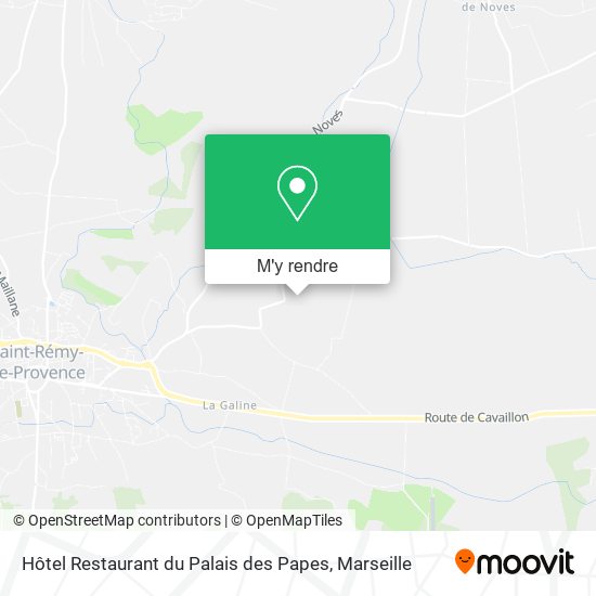 Hôtel Restaurant du Palais des Papes plan