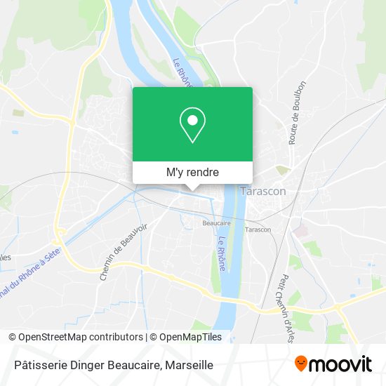 Pâtisserie Dinger Beaucaire plan