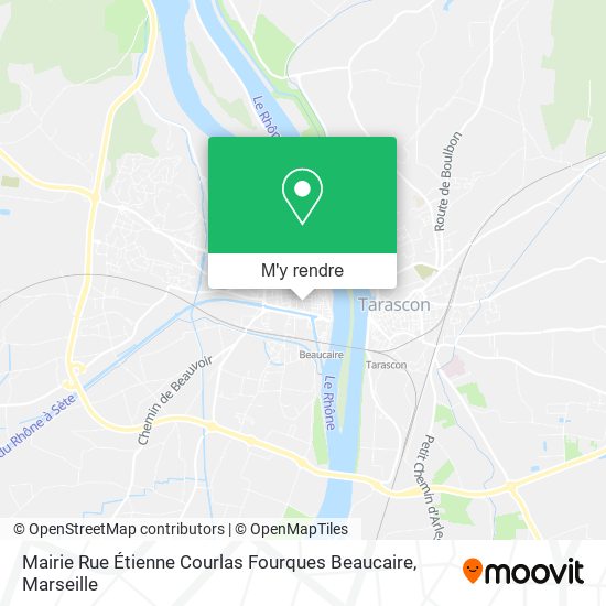 Mairie Rue Étienne Courlas Fourques Beaucaire plan
