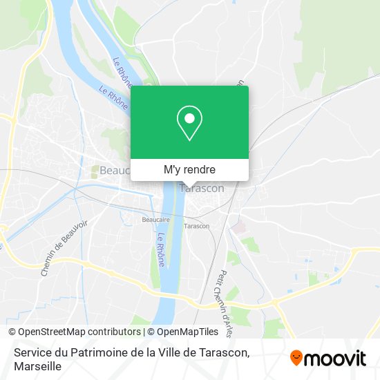 Service du Patrimoine de la Ville de Tarascon plan