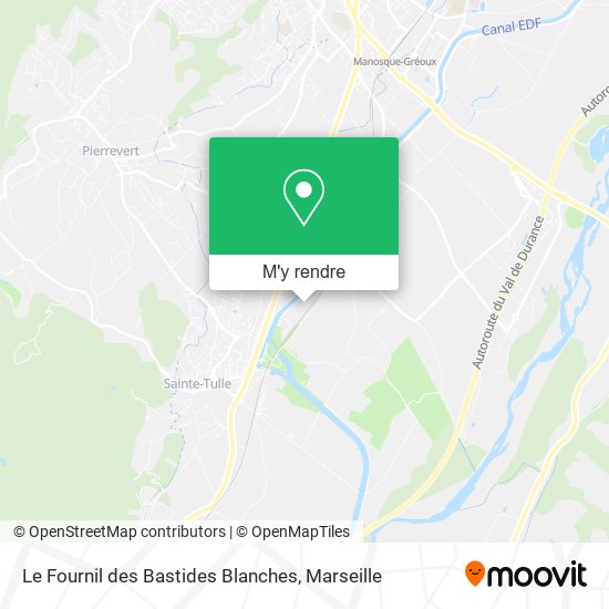 Le Fournil des Bastides Blanches plan