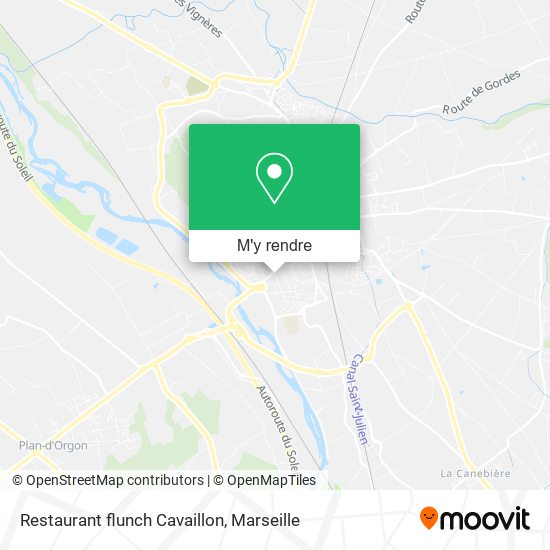 Restaurant flunch Cavaillon plan