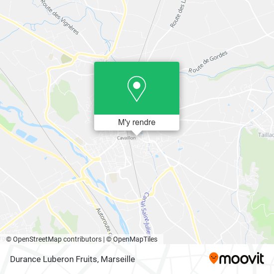 Durance Luberon Fruits plan