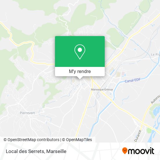 Local des Serrets plan