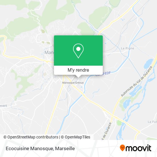 Ecocuisine Manosque plan