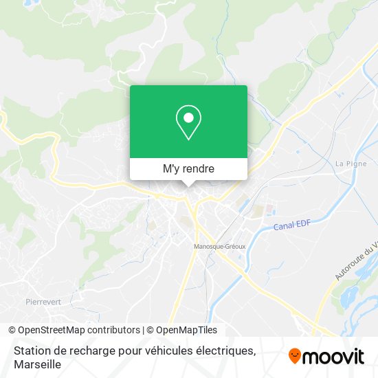Station de recharge pour véhicules électriques plan