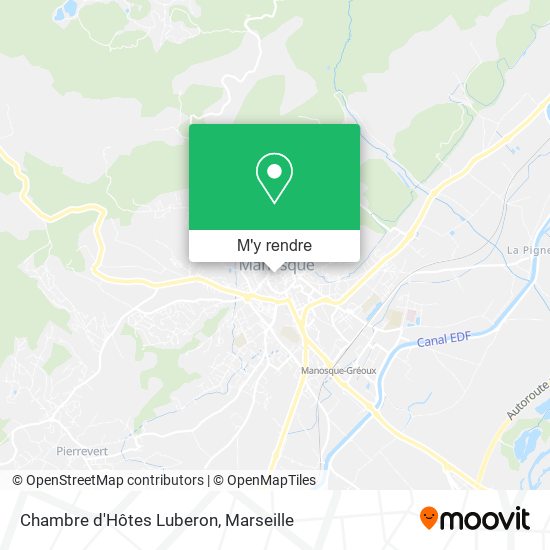 Chambre d'Hôtes Luberon plan