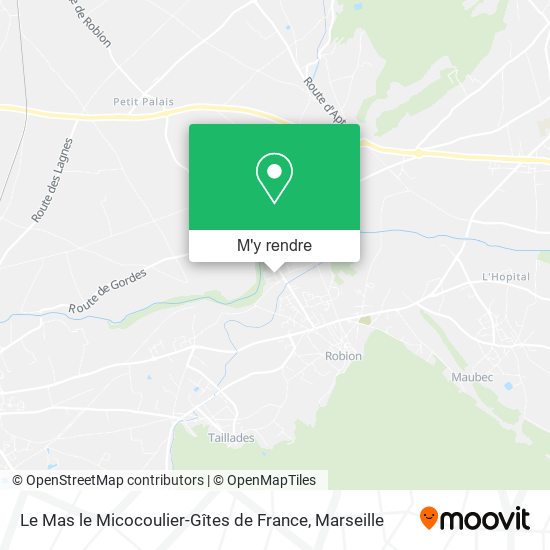 Le Mas le Micocoulier-Gîtes de France plan
